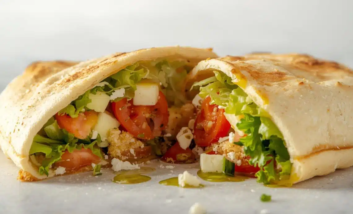 Crunchy Salad Pittas Recipe