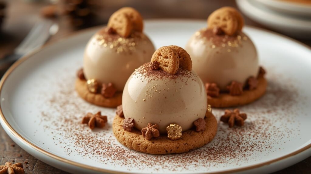 Gingerbread Latte Mousse Domes Recipe: Indulge Mindfully