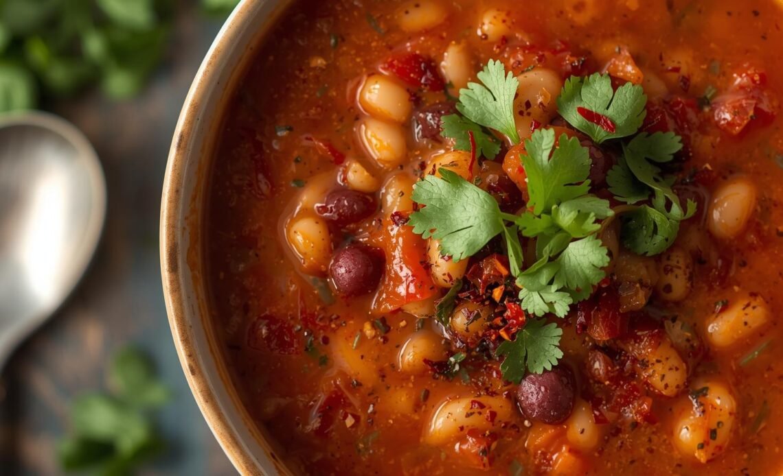 Mexican Bean and Tomato Soup Recipe