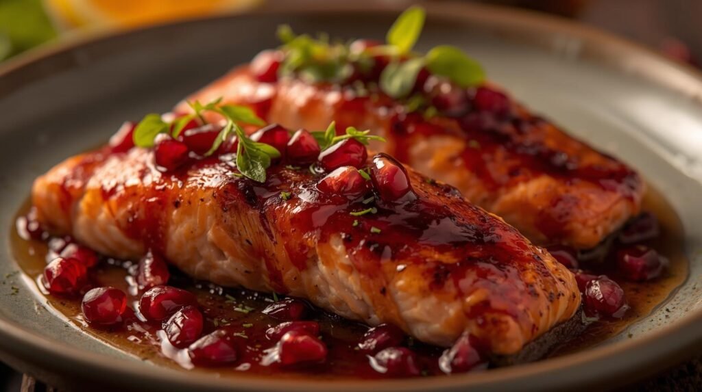 Pomegranate and Orange Glazed Salmon: A Healthy, Elegant Main Course