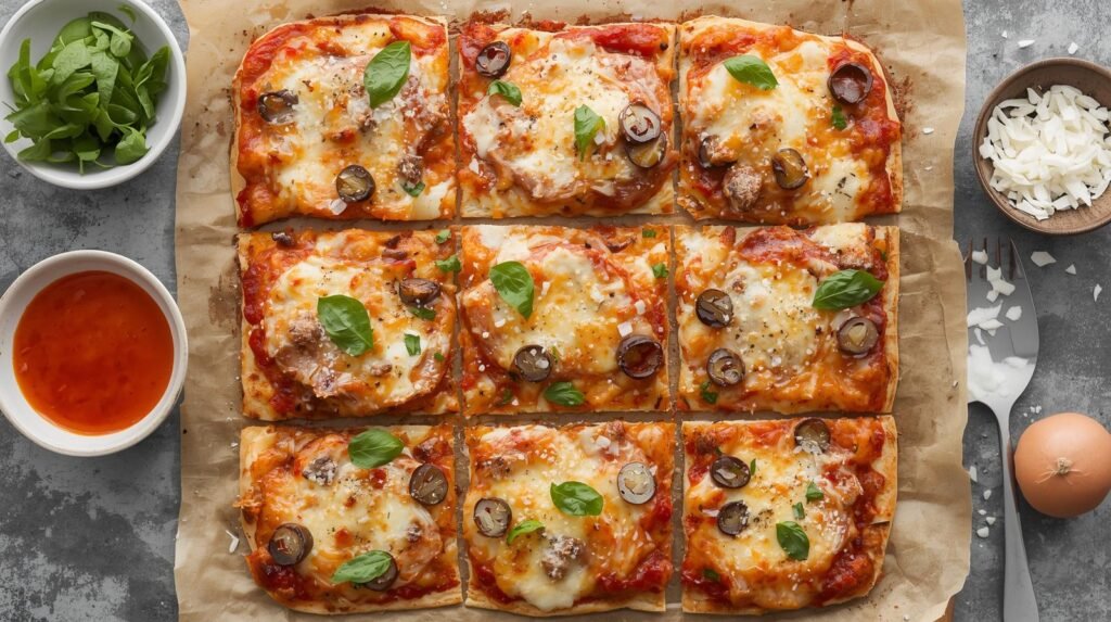 Delicious Pronto Pizza Squares Recipe: Your Quick & Healthy Sugar-Free Pizza Fix