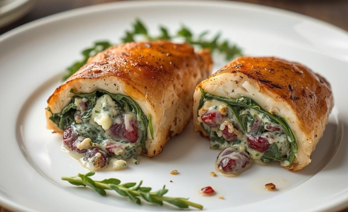 Spinach and Cranberry Stuffed Chicken Breasts: A Festive, Health-Conscious Main Course