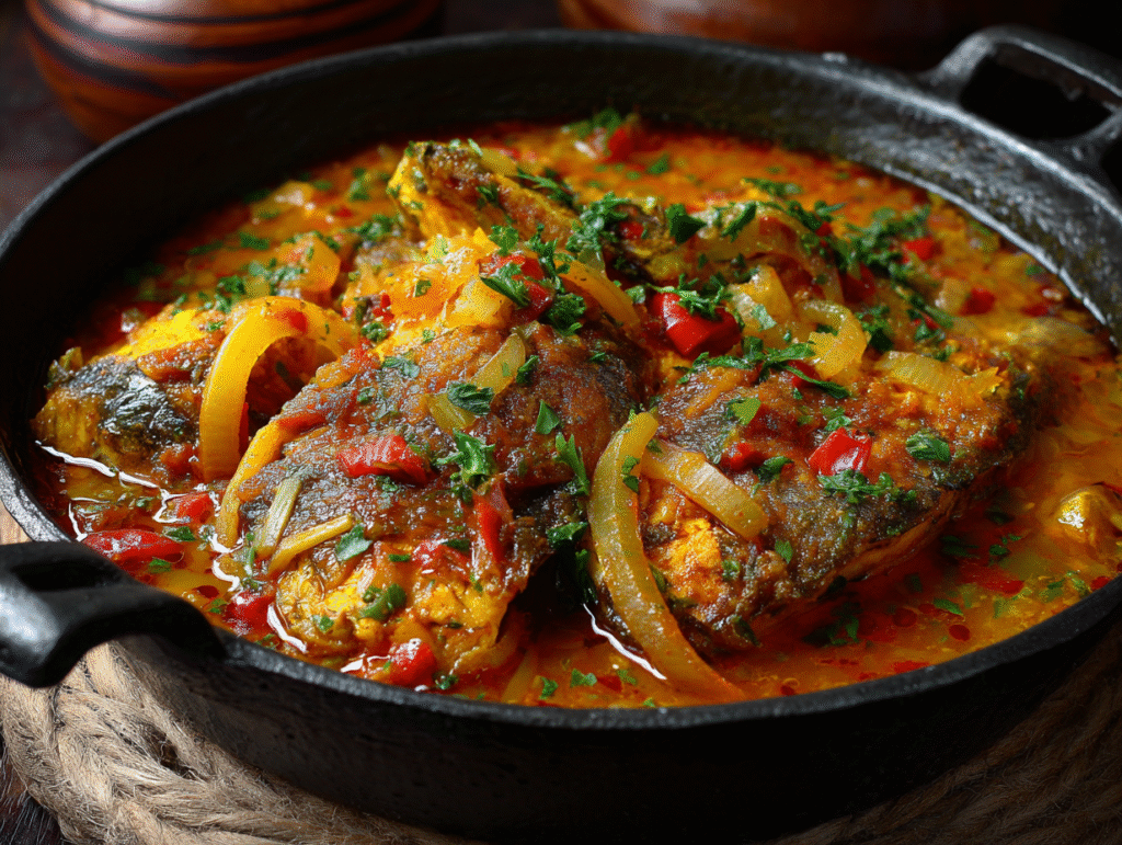 Bajan Cou Cou with Spicy Fish Recipe: A Taste of Barbados, Made Healthier