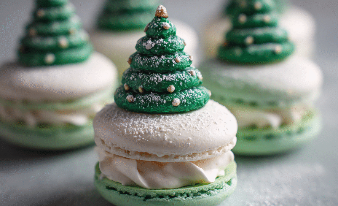 Unveiling the Magic of Christmas Tree Cake Macarons