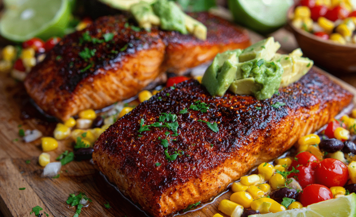 Cajun Salmon Avocado Lime: A Flavorful & Healthy Recipe