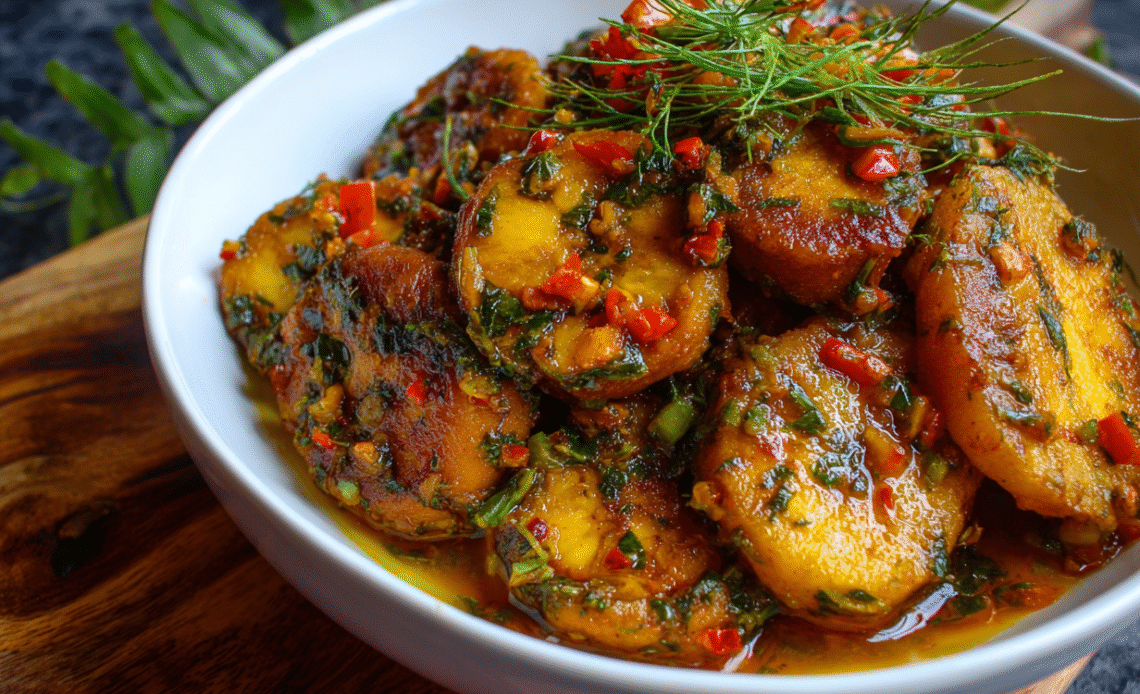 Ewa Oloyin with Plantain