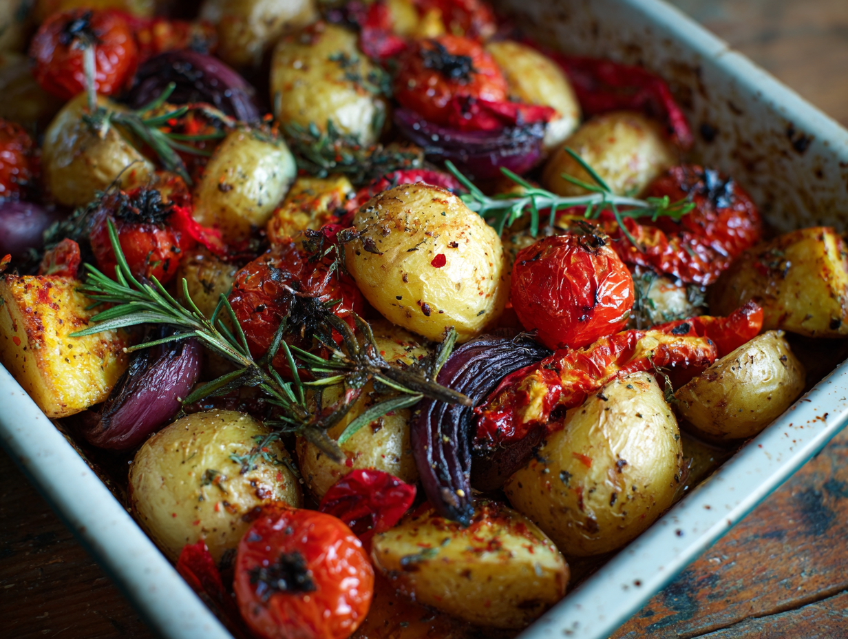 Mediterranean Potato Tray Bake Recipe: A Simple, Sun-Kissed Feast
