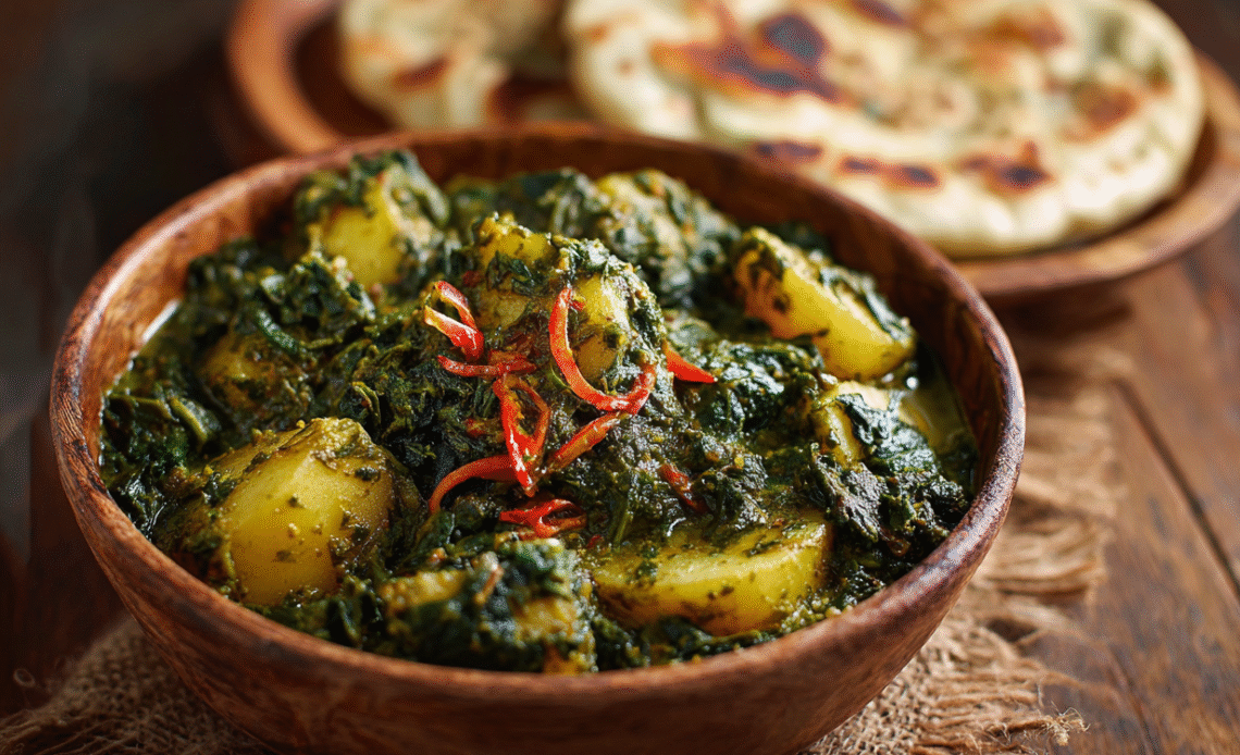 Pakistani Saag Aloo Recipe