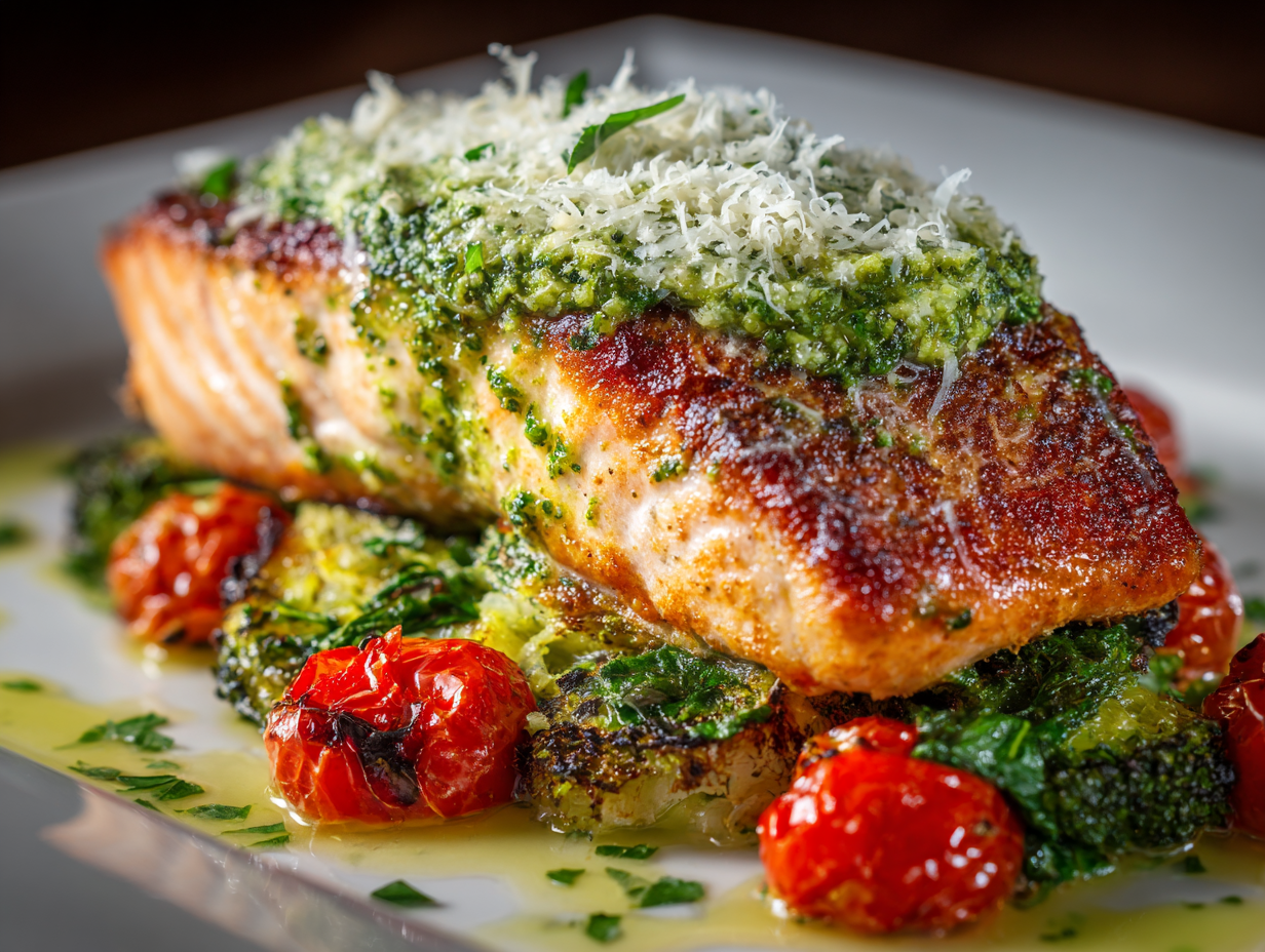 What Makes This Pesto and Parmesan Salmon Special?