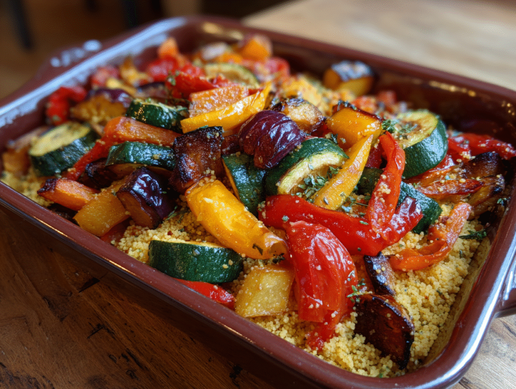 Roasted Veg and Couscous for a Healthy Lifestyle: A Vibrant, Effortless Feast