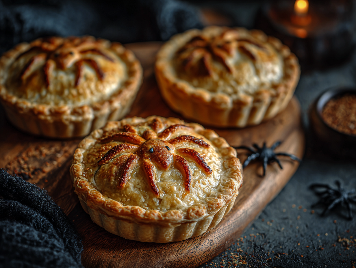 Fun Spider Pies for Halloween Recipe: Spooky & Healthy
