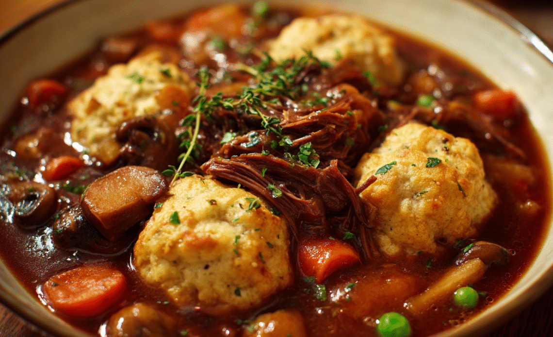 Super Stew and Dumplings Recipe