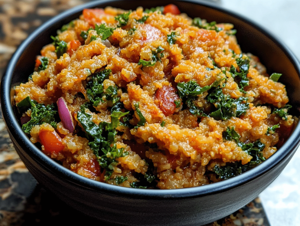 Oat Fufu with Kale Riro Recipe: A Nutritious Twist on a Nigerian Classic