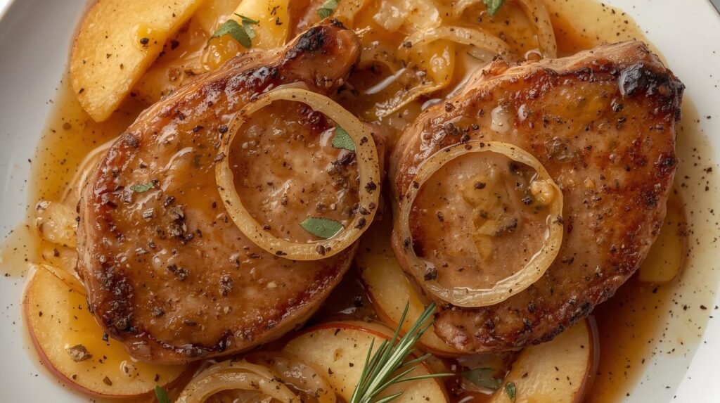 Savory Apple Butter Pork Chops