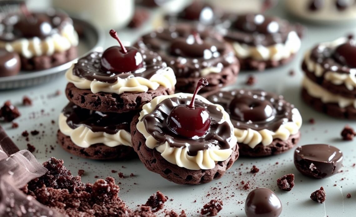 Black Forest Christmas Cookies: A Festive Chocolate & Cherry Classic