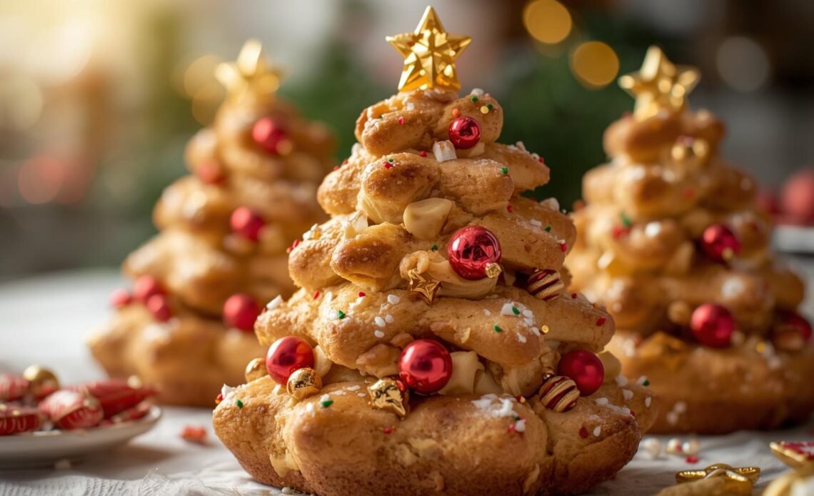 Cheesy Christmas Tree Bread – Easy & Delicious Holiday Recipe