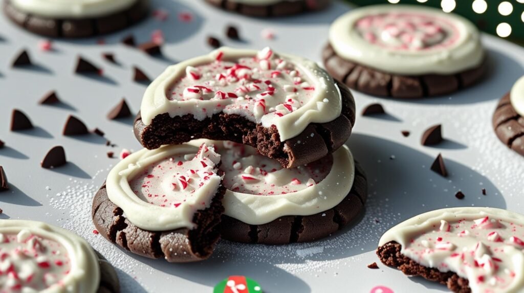 Easy Chocolate Peppermint Cookies