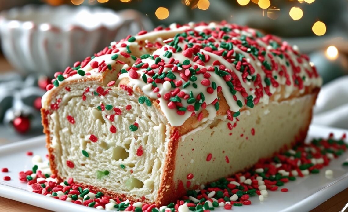 Christmas Sprinkle Buttermilk Bread