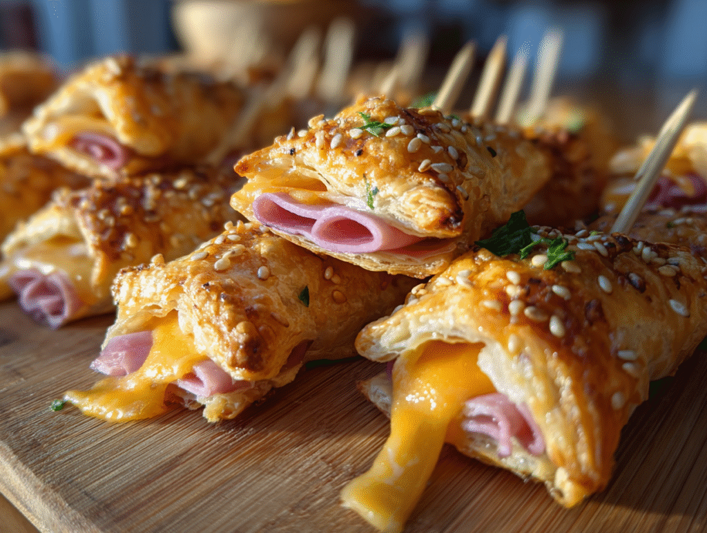 best Ham & Cheese Puff Pastry Christmas Trees recipe