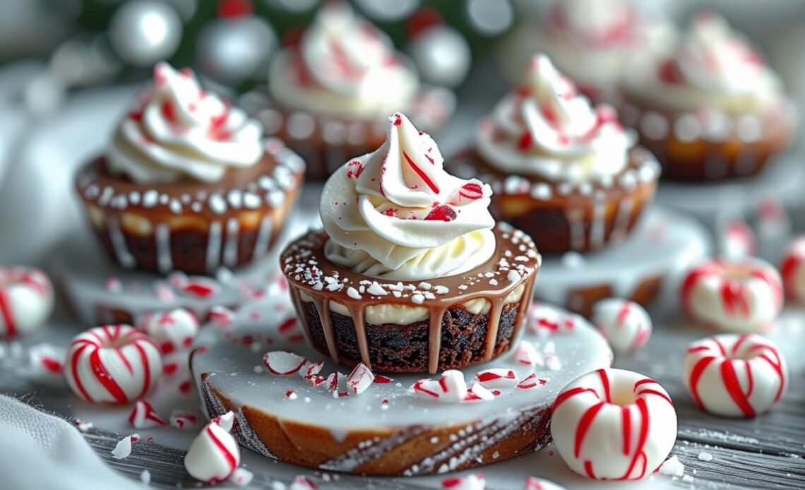 Indulgent Hot Cocoa Peppermint Cheesecake Bites Recipe