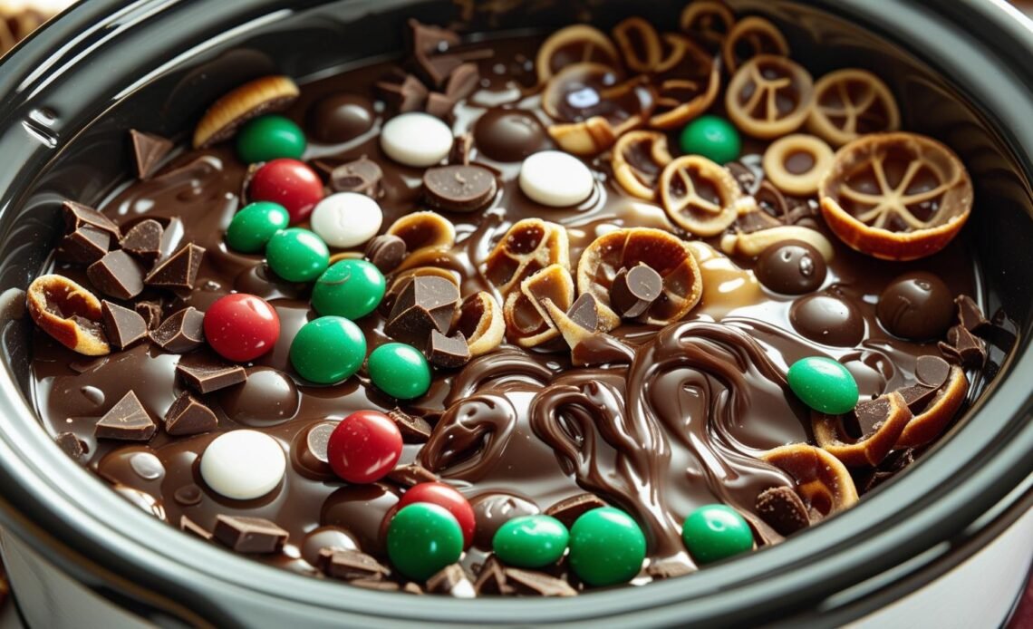 Lazy Slow Cooker Chocolate Candy
