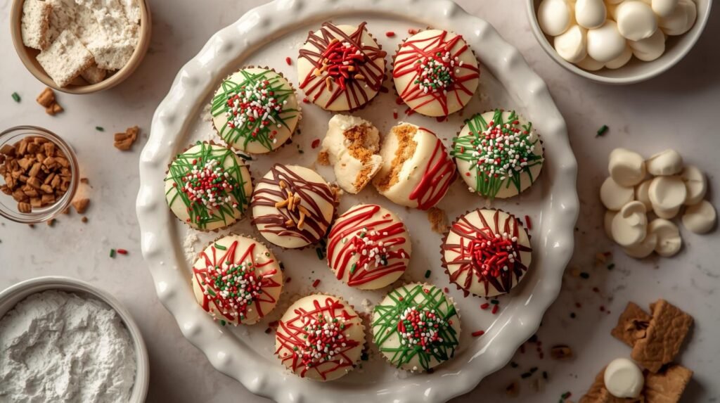 Healthier No-Bake Christmas Cheesecake Bites: A Festive, Lower-Sugar Treat