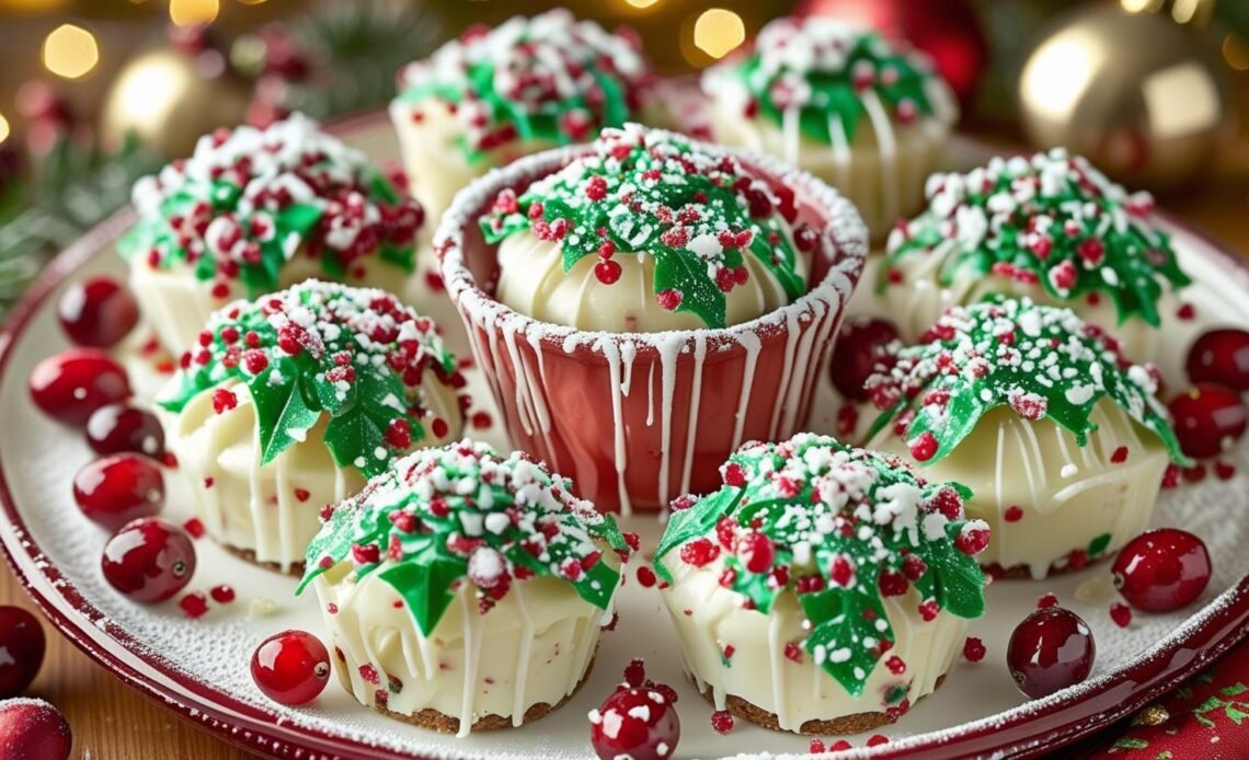 No-Bake Christmas Cheesecake Bites: A Festive Treat for the Holidays
