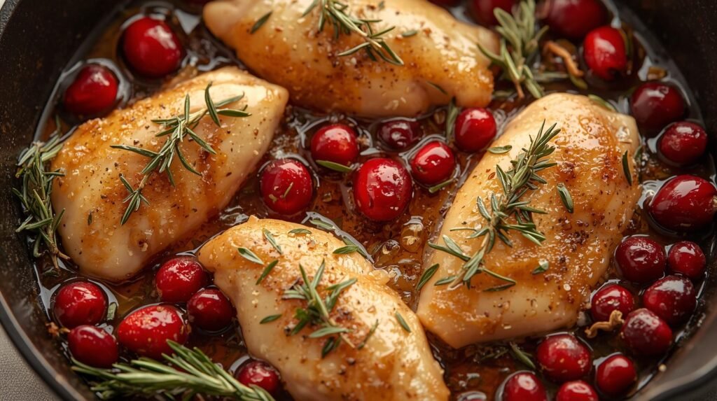 Effortless One-Pan Cranberry Rosemary Chicken: A 30-Minute Holiday-Inspired Dinner