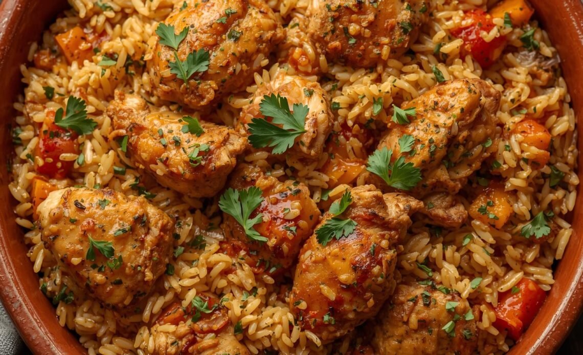 One Pot Chicken Shawarma Rice