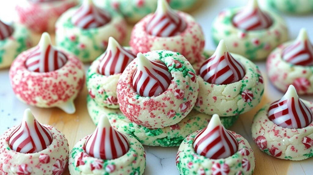 the best Peppermint Kiss Cookies