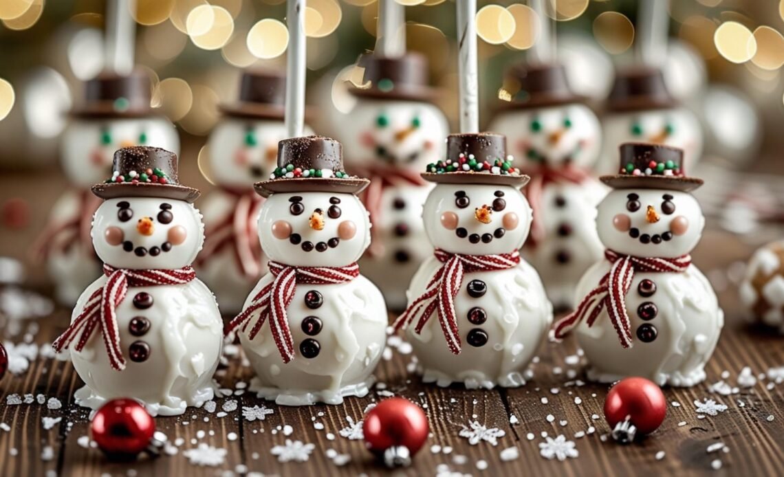Snowman Cake Pops – Easy Christmas Cake Pops Recipe For Holiday Baking
