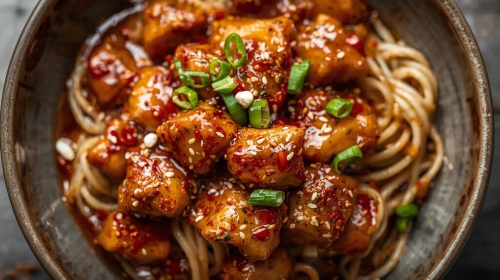 Healthy Sticky Garlic Chicken Noodles: A Lower-Sugar Takeout Fakeout
