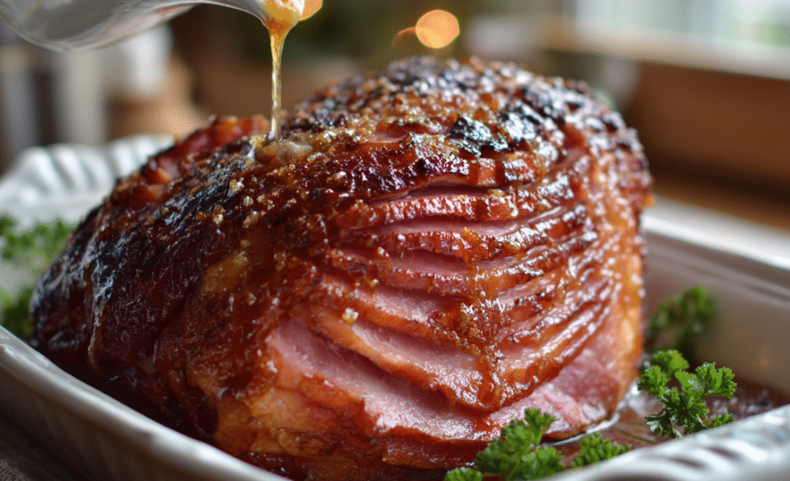 Baked Ham with Brown Sugar Glaze Recipe