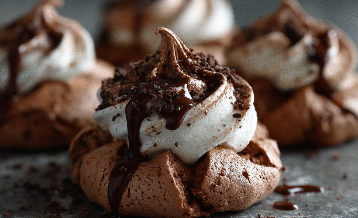Chocolate Meringue Cookies