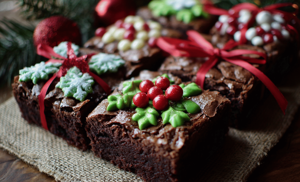 Christmas Present Brownies