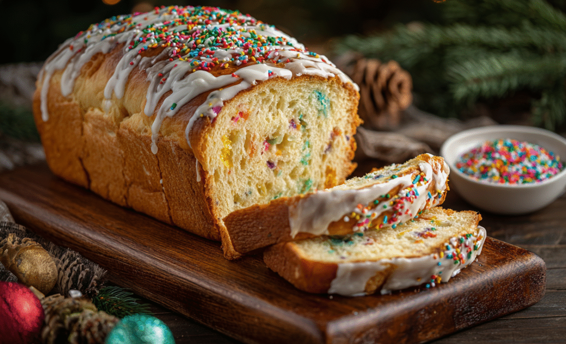 Christmas Sprinkle Buttermilk Bread