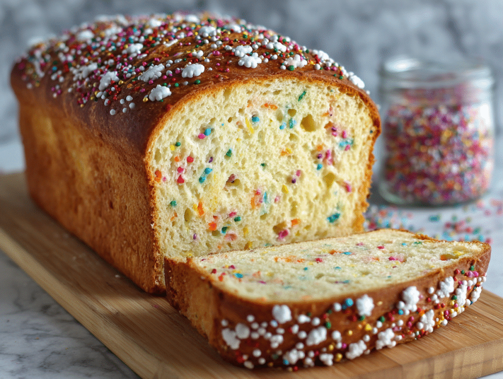 Christmas Sprinkle Buttermilk Bread Recipe