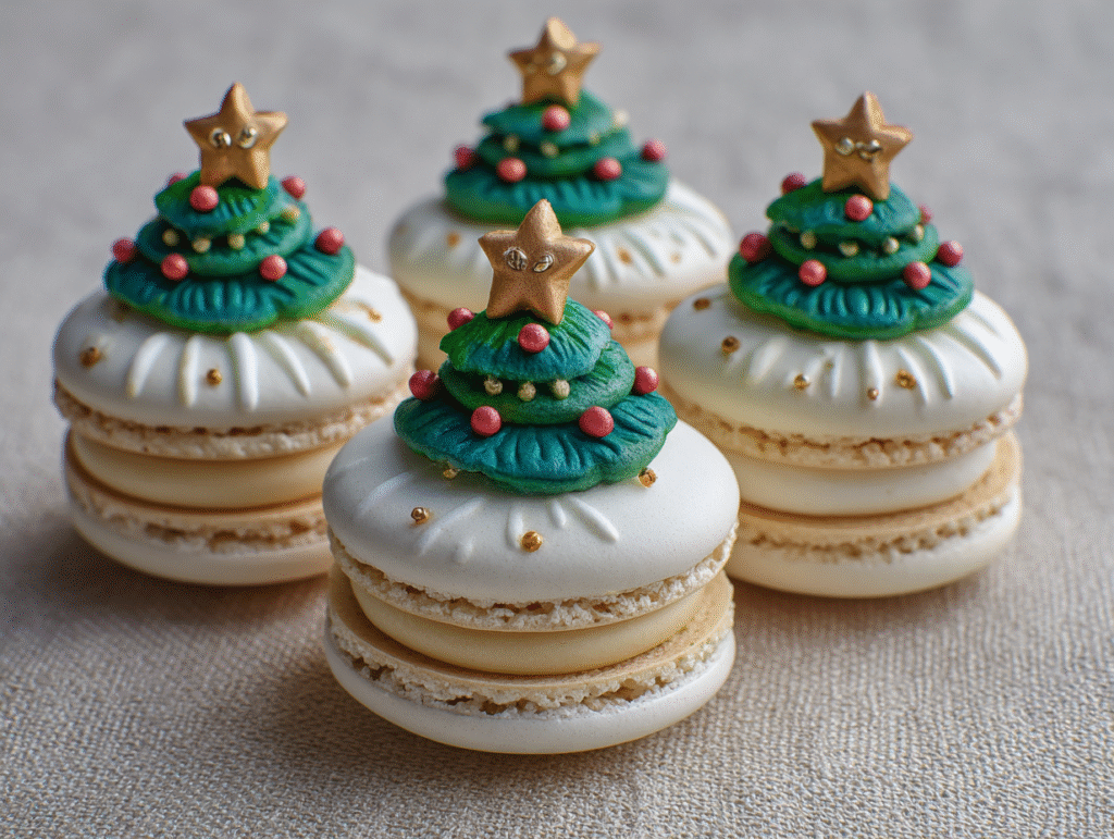 Christmas Tree Cake Macarons Recipe