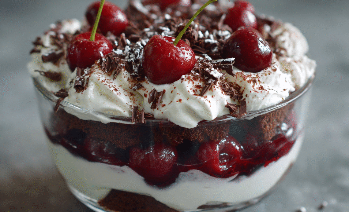 Black Forest Trifle for Christmas: A Show-Stopping Festive Dessert