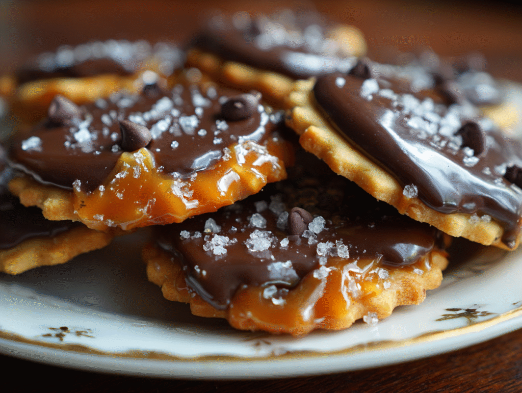 the best Caramel Ritz Cracker Christmas Cookies That Melt Hearts