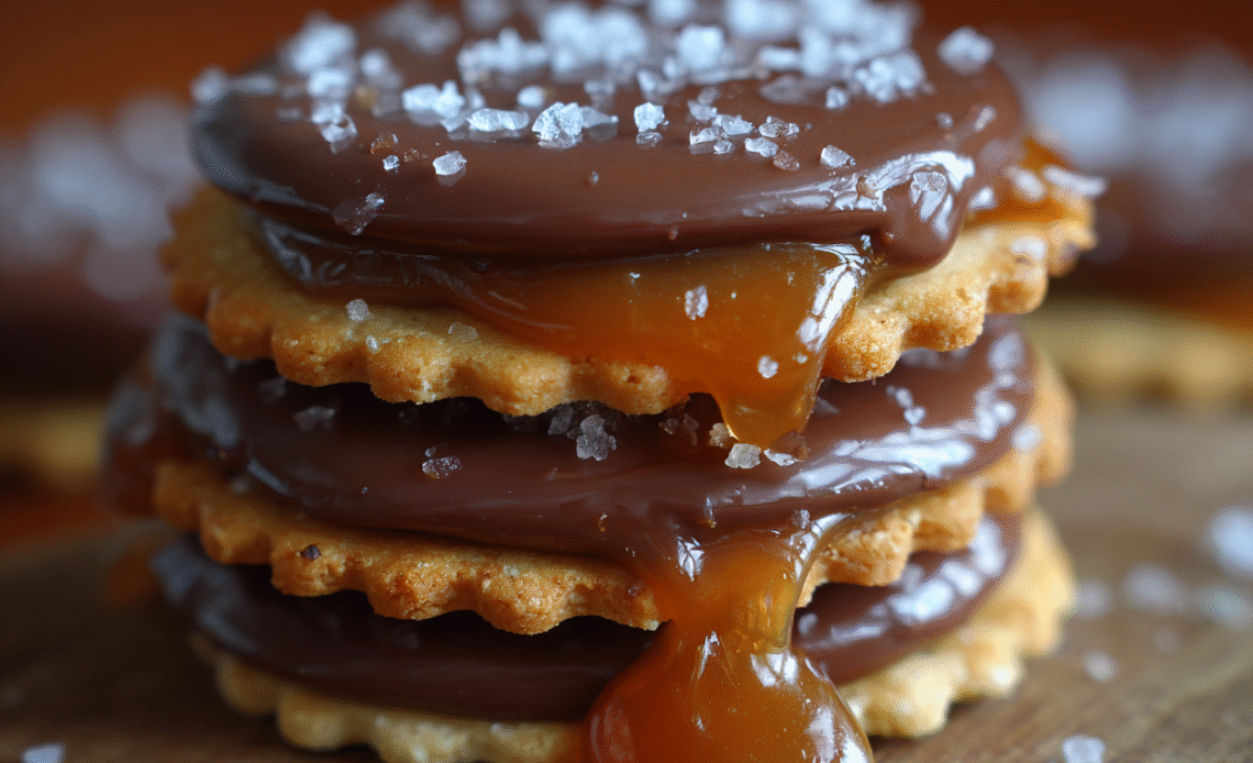 Caramel Ritz Cracker Christmas Cookies