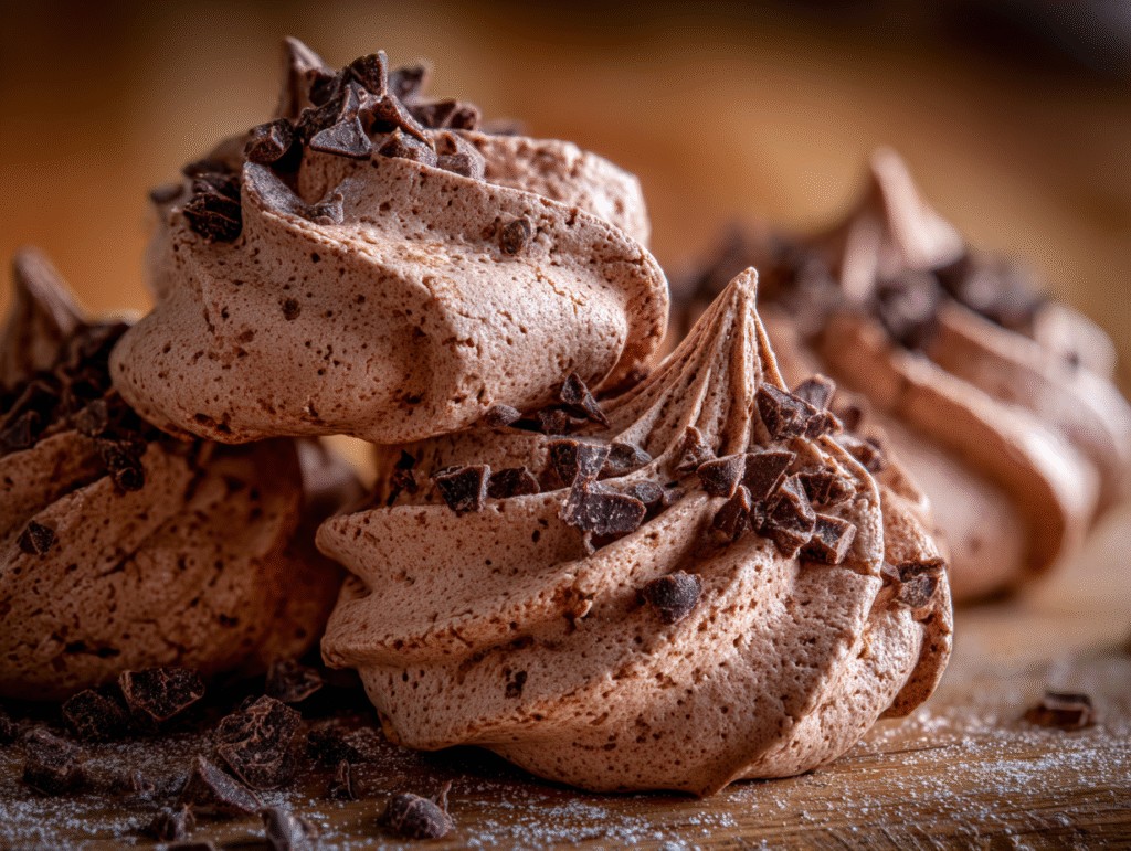 Chocolate Meringue Cookies