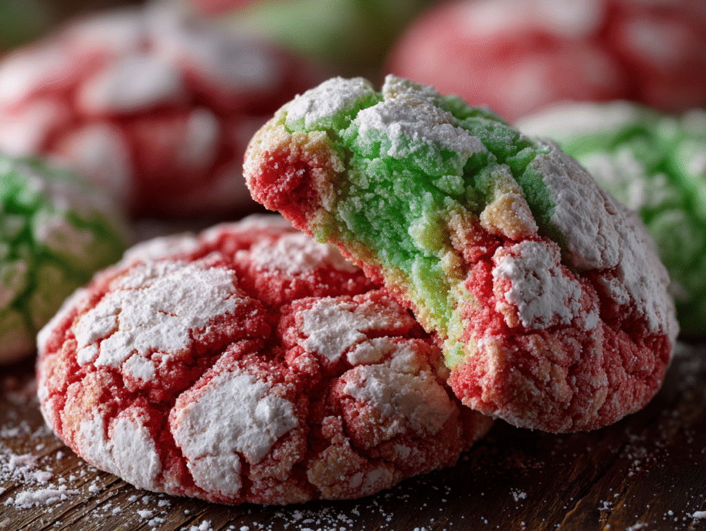 Christmas Crinkle Cookies
