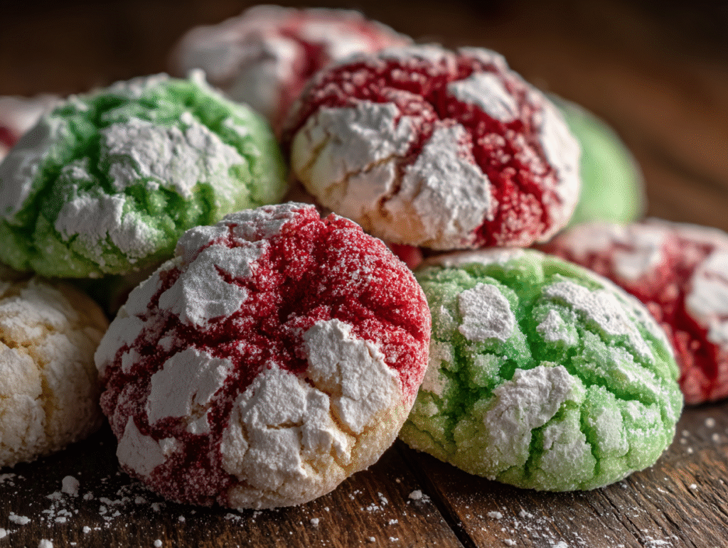 Christmas Crinkle Cookies