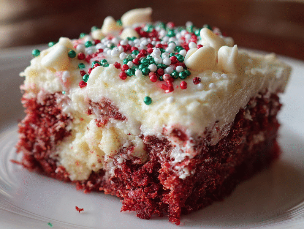 Red Velvet Poke Cake