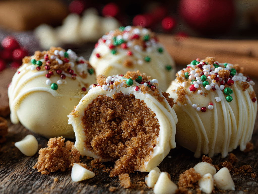 Gingerbread Truffles Chocolate Christmas Treats