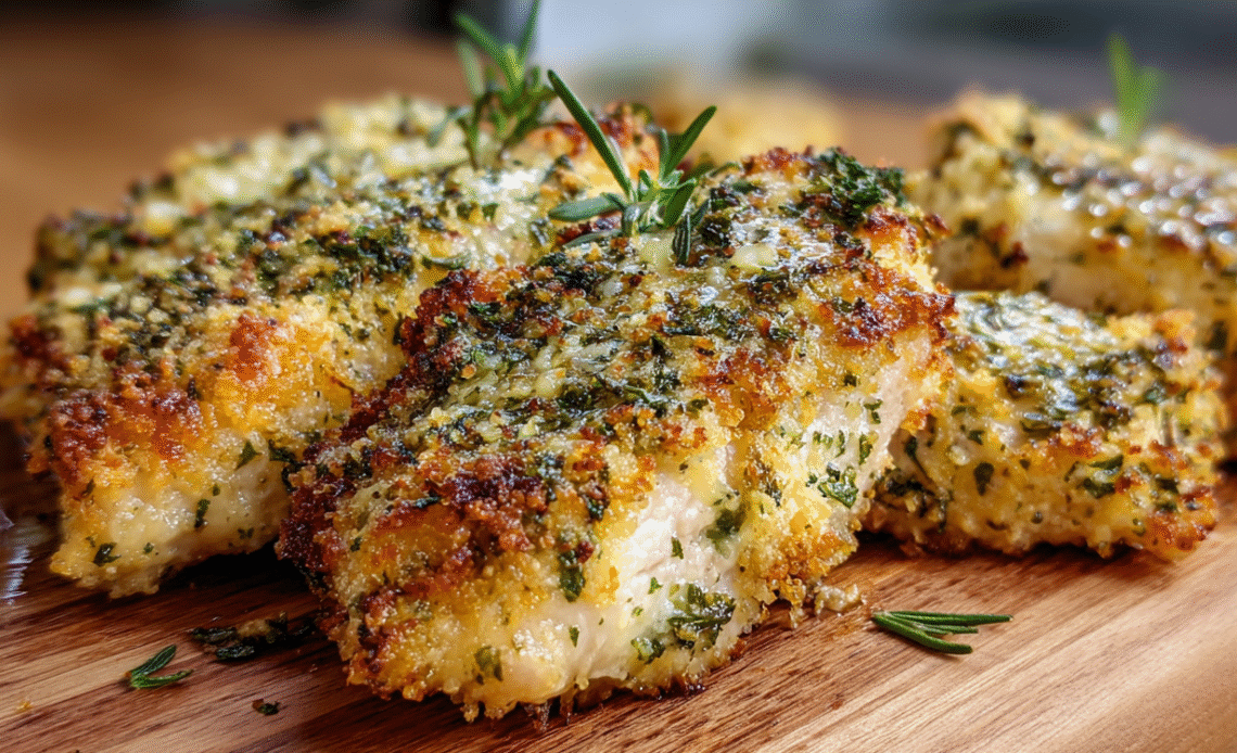 Herb-Crusted Baked Boursin Chicken: A Tasty Twist on a Classic Meal