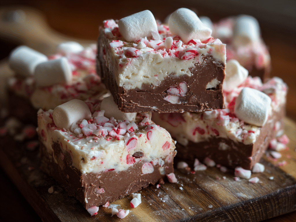 the best Hot Chocolate Peppermint Fudge