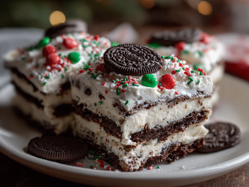 dessert Christmas Oreo Lasagna