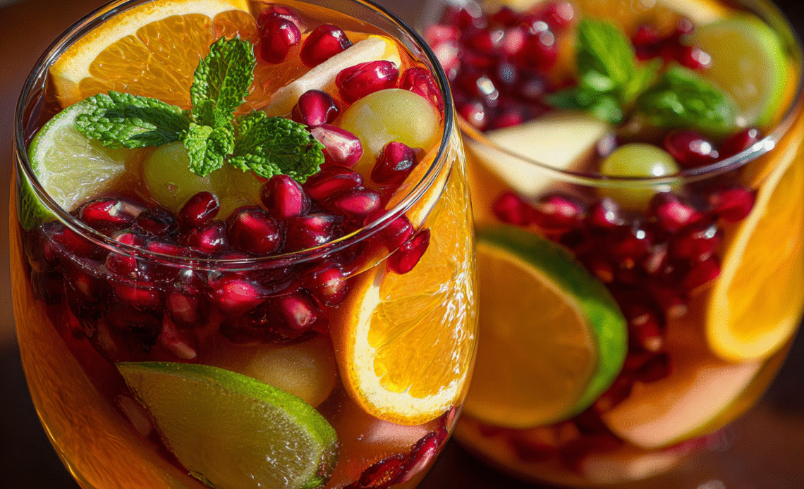 Non-Alcoholic Christmas Sangria